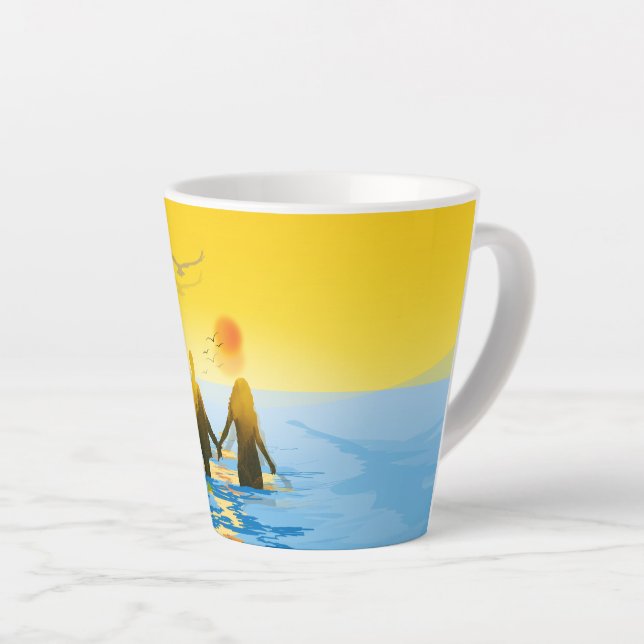 Caneca De Café Latte Amor (Ângulo direito)