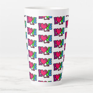 Caneca De Café Latte Amor