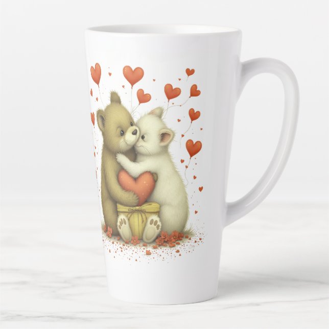 Caneca De Café Latte amor 7777 (Direita)