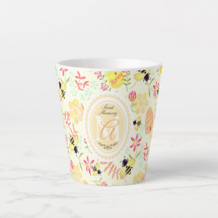 Caneca De Café Latte Amor Amarelo