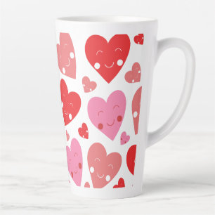 Caneca De Café Latte Amor Coração