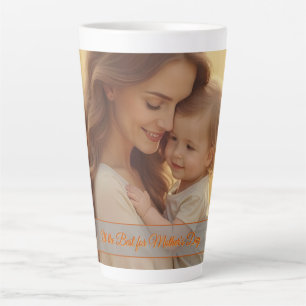 Caneca De Café Latte Amor dia de as mães - Um momento de pura alegria