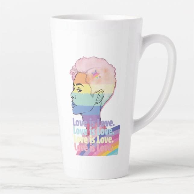 Caneca De Café Latte Amor é Amor (Direita)