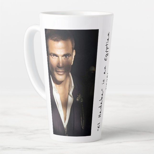 Caneca De Café Latte Amr Diab (Ângulo esquerdo)