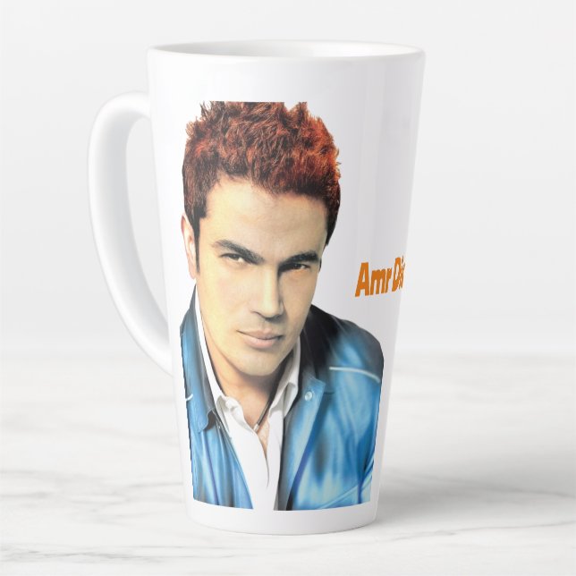 Caneca De Café Latte Amr Diab (Ângulo esquerdo)