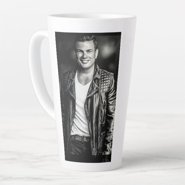 Caneca De Café Latte Amr Diab (Ângulo esquerdo)