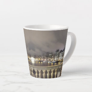 Caneca De Café Latte Amsterdã, Canal e Ponte Latte Mug