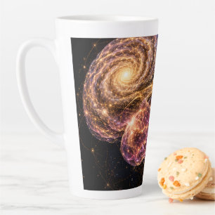 Caneca De Café Latte Anatomia do Cérebro da Galáxia