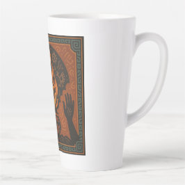 Caneca De Café Latte 🔥 “Ancestral Flame” – Sacred Fire Mug