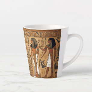 Caneca De Café Latte Ancient Pharaoh Royalty Egípcio King Aestético