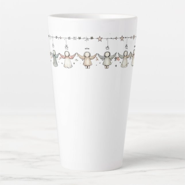 Caneca De Café Latte Angels in Harmony (Frente)