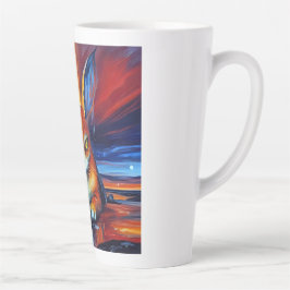 Caneca De Café Latte Angry Bunny