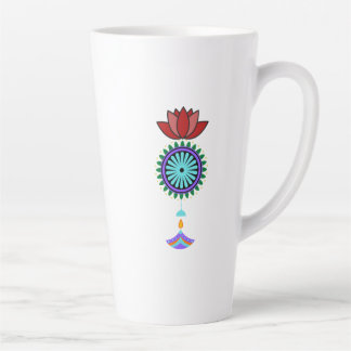 Caneca De Café Latte Anhänger spirituell mit Lotusblüte