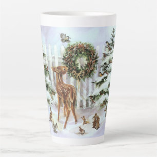 Caneca De Café Latte Animais de inverno cubanos