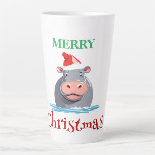 Caneca De Café Latte Animais Safari Funny Papais noeis HIPPO Figurino d
