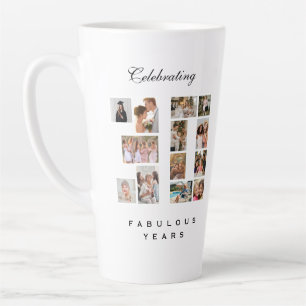 Caneca De Café Latte Aniversário de 30 anos ou Aniversário de Casamento