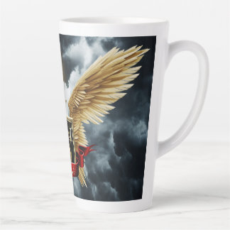 Caneca De Café Latte Anjo de Guerra - Lata