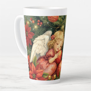 Caneca De Café Latte Anjo de Natal