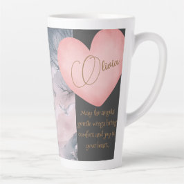 Caneca De Café Latte Anjo Guardião e orações infantis juntas