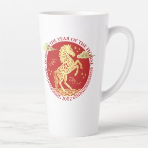 Caneca De Café Latte Ano Novo Chinês Nascido no Ano do Cavalo