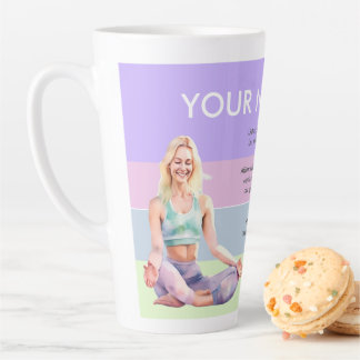 CANECA DE CAFÉ LATTE ANTISTRESS RELAX CALM GIRL YOGA CHAKRA