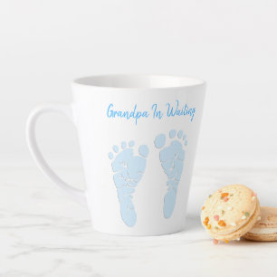 Caneca De Café Latte Anúncio De Filhos De Filhos Do Avô Para Ser Rapa