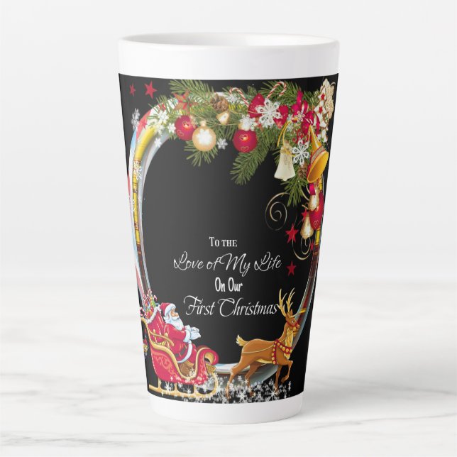 Caneca De Café Latte Ao amor da minha vida (Frente)