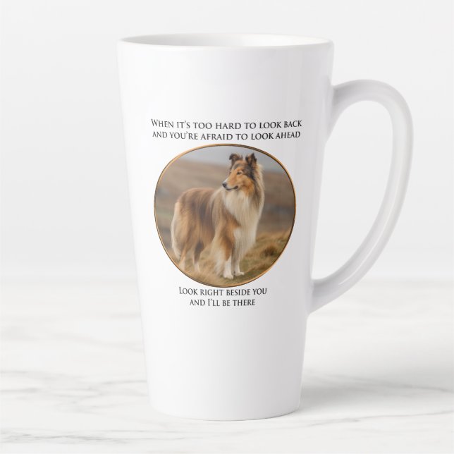 Caneca De Café Latte Ao Lado De Você Collie (Direita)