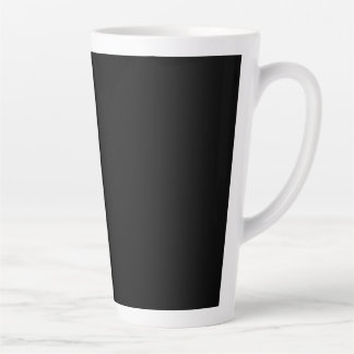 Caneca De Café Latte Apenas código hex preto 000000