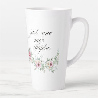 Caneca De Café Latte Apenas Mais Um Capítulo Café Livros Design Floral 