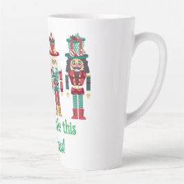Caneca De Café Latte Apertadores de Nozes de Natal 