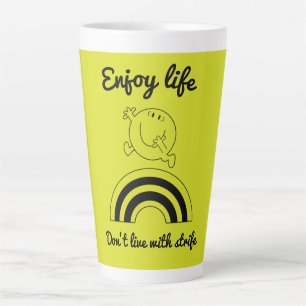 Caneca De Café Latte Apoiar a sensibilização para a saúde mental