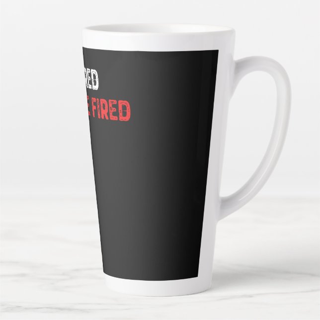 Caneca De Café Latte Aposentado não pode ser demitido (Direita)
