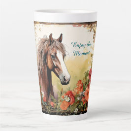 Caneca De Café Latte Aproveite o Cavalo Momento
