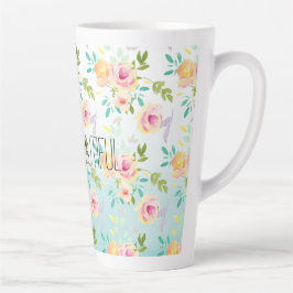 Caneca De Café Latte Aqua Ombre Amarelo-rosa