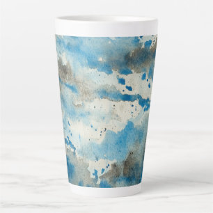 Caneca De Café Latte Aquarela