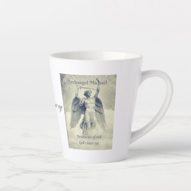 Caneca De Café Latte Archangel Michael Latte Mug (Direita)