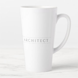 Caneca De Café Latte ARCHITECT Tall Latch Mug / Cinza