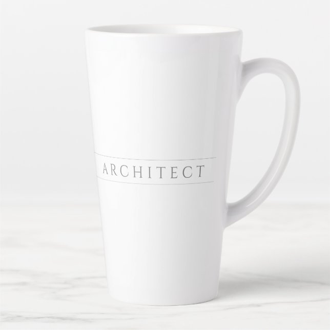 Caneca De Café Latte ARCHITECT Tall Latch Mug / Cinza (Direita)