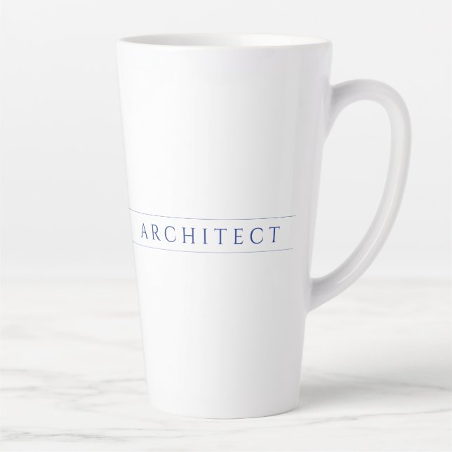 Caneca De Café Latte ARCHITECT Tall Latch Mug / Marinho (Direita)