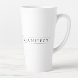 Caneca De Café Latte ARCHITECT Tall Latch Mug / Preto