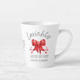 Caneca De Café Latte Arco de coquete LAVISHLY AMADO Namorados cristão