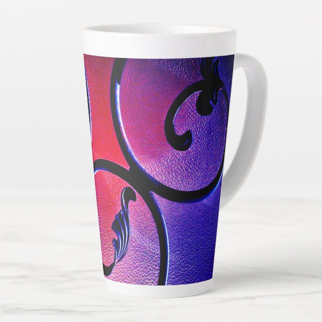 Caneca De Café Latte Arco-Íris Deixa Mug (Ângulo direito)
