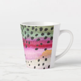 Caneca De Café Latte Arco-Íris — Pincel de Pesca