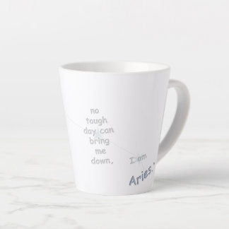 Caneca De Café Latte Áries Design Divertido e Inspirador para Uso Diári