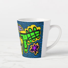 Caneca De Café Latte arma alienígena e espacial