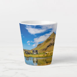 Caneca De Café Latte Arnarstapi Amtmansshus E Monte Stapafell, Islândia