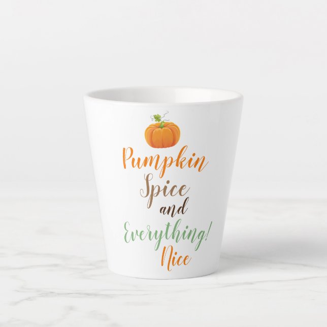 Caneca De Café Latte Arroz Latte Mug-Pumpkin (Frente)