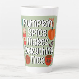 Caneca De Café Latte Arroz Pumpkin Torna Tudo Legal