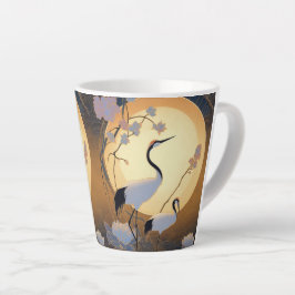 Caneca De Café Latte Art Deco Crane 12oz Mug